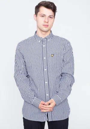 Lyle & Scott - Slim Fit Gingham Navy/White - Shirt