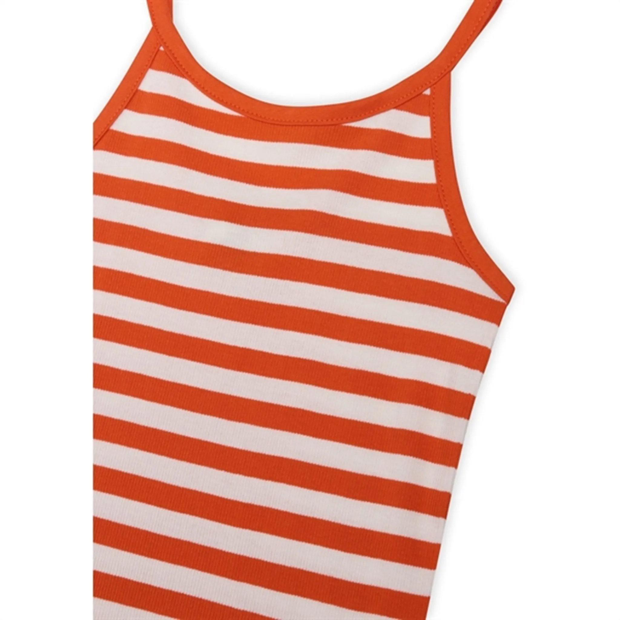 Mads Nrgaard 2x2 Cotton Stripe Trilina Top Puffin's Bill/Cloud Dancer