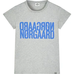 Mads Nrgaard Light Grey Melange Single Organic Tuvina Tee