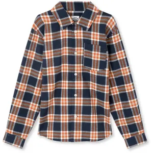 Mads Nrgaard Parisian Night/Orange Clown Fi Check Flannel Svano Shirt