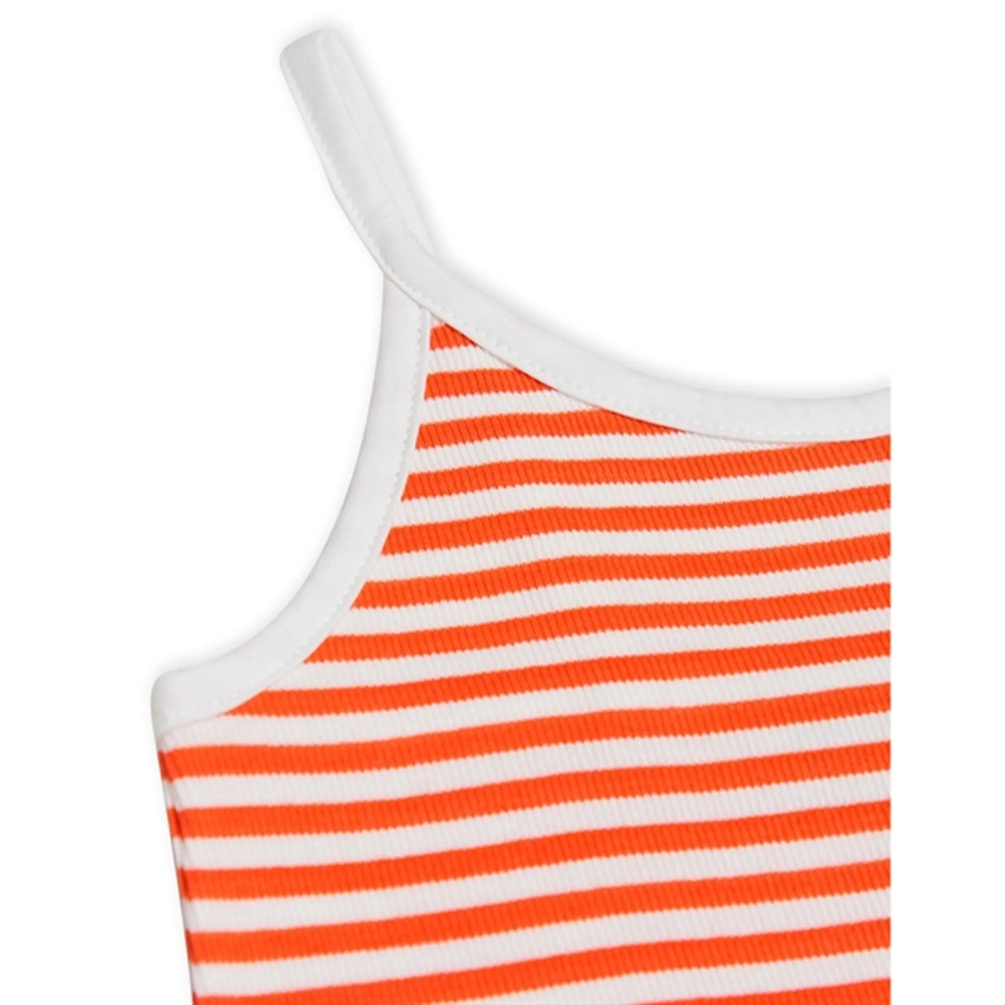 Mads Nrgaard Trilina Cotton Stripe Tee Cherry Tomato/White