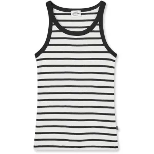 Mads Nrgaard Vanilla Ice/Black 2x2 Cotton Stripe Carinila Top