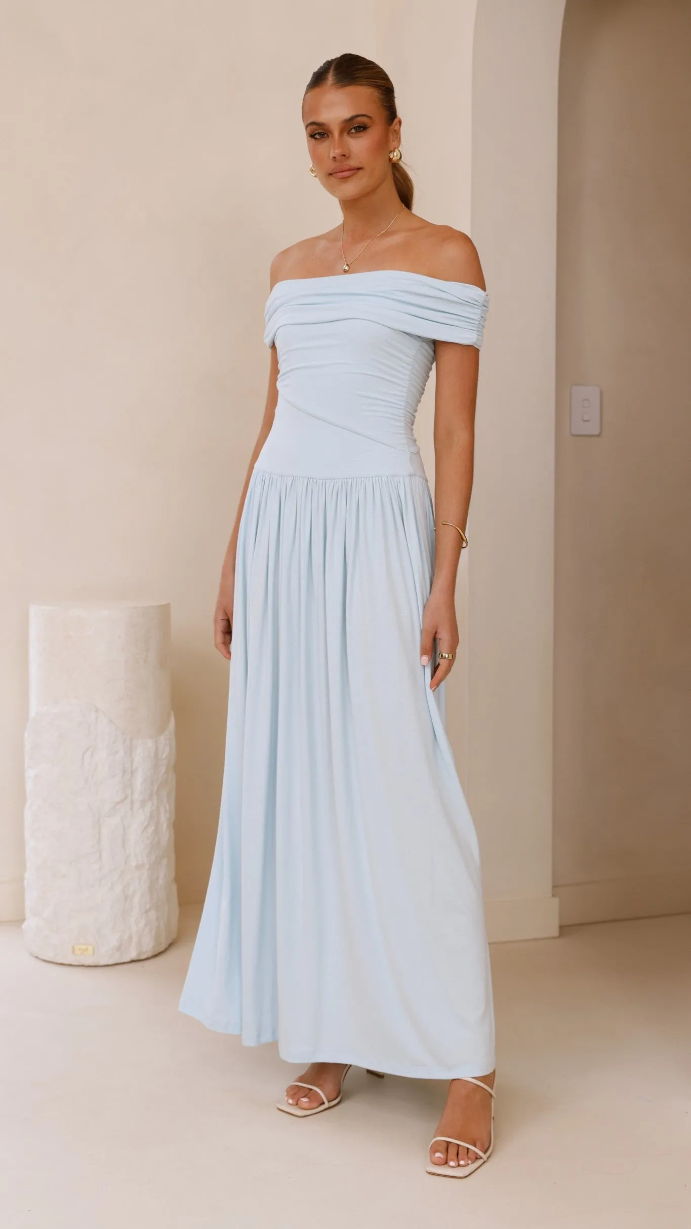 Manalla Maxi Dress - Sky Blue Billy J