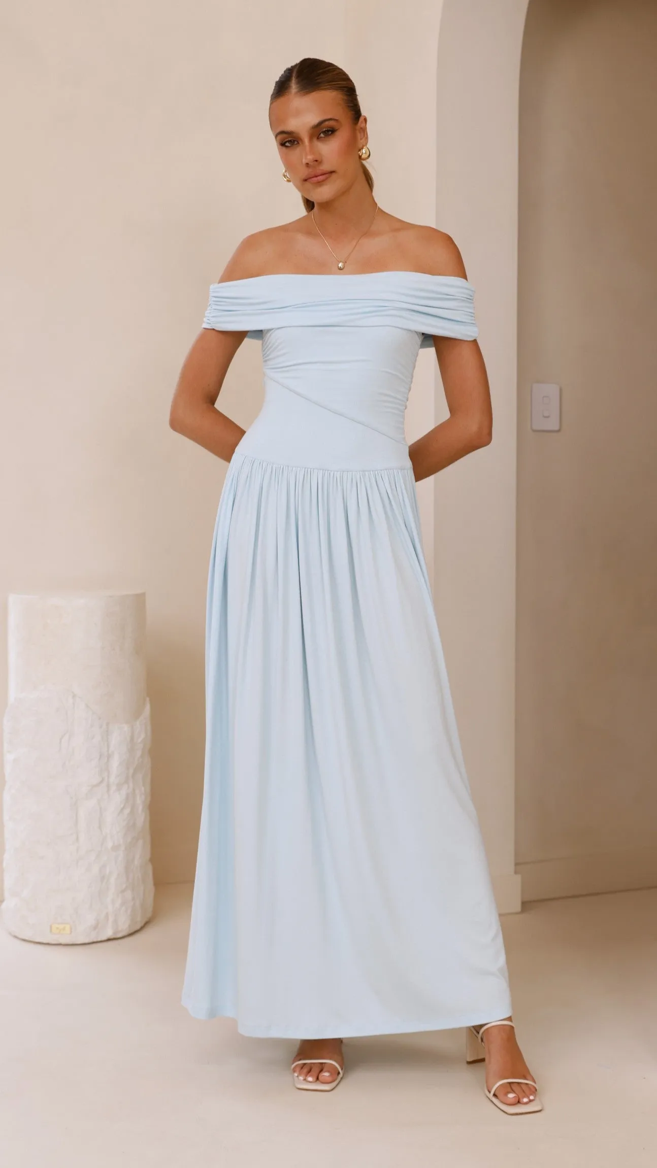 Manalla Maxi Dress - Sky Blue Billy J