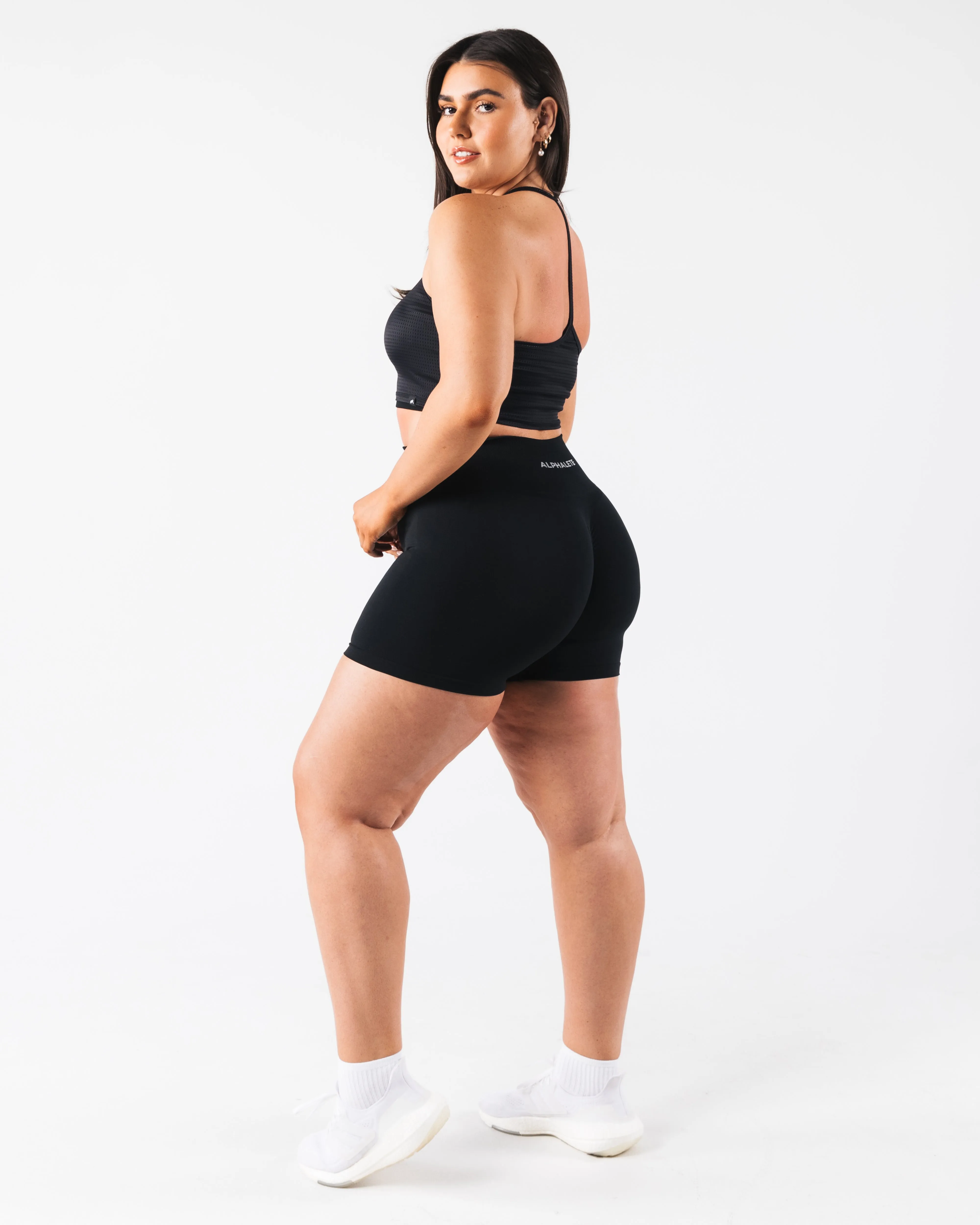 Margo Mesh Tank - Black Alphalete Athletics