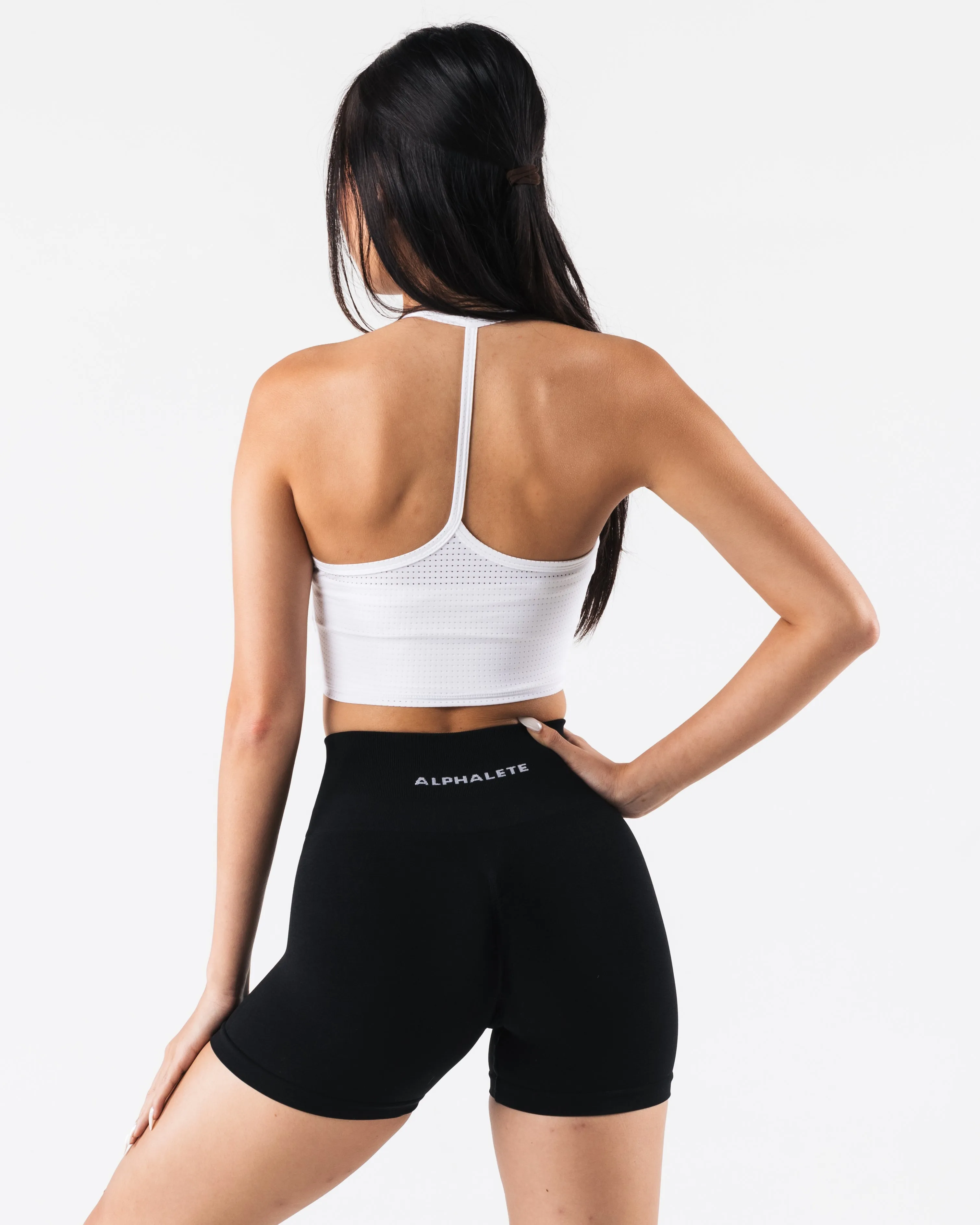 Margo Mesh Tank - White Alphalete Athletics