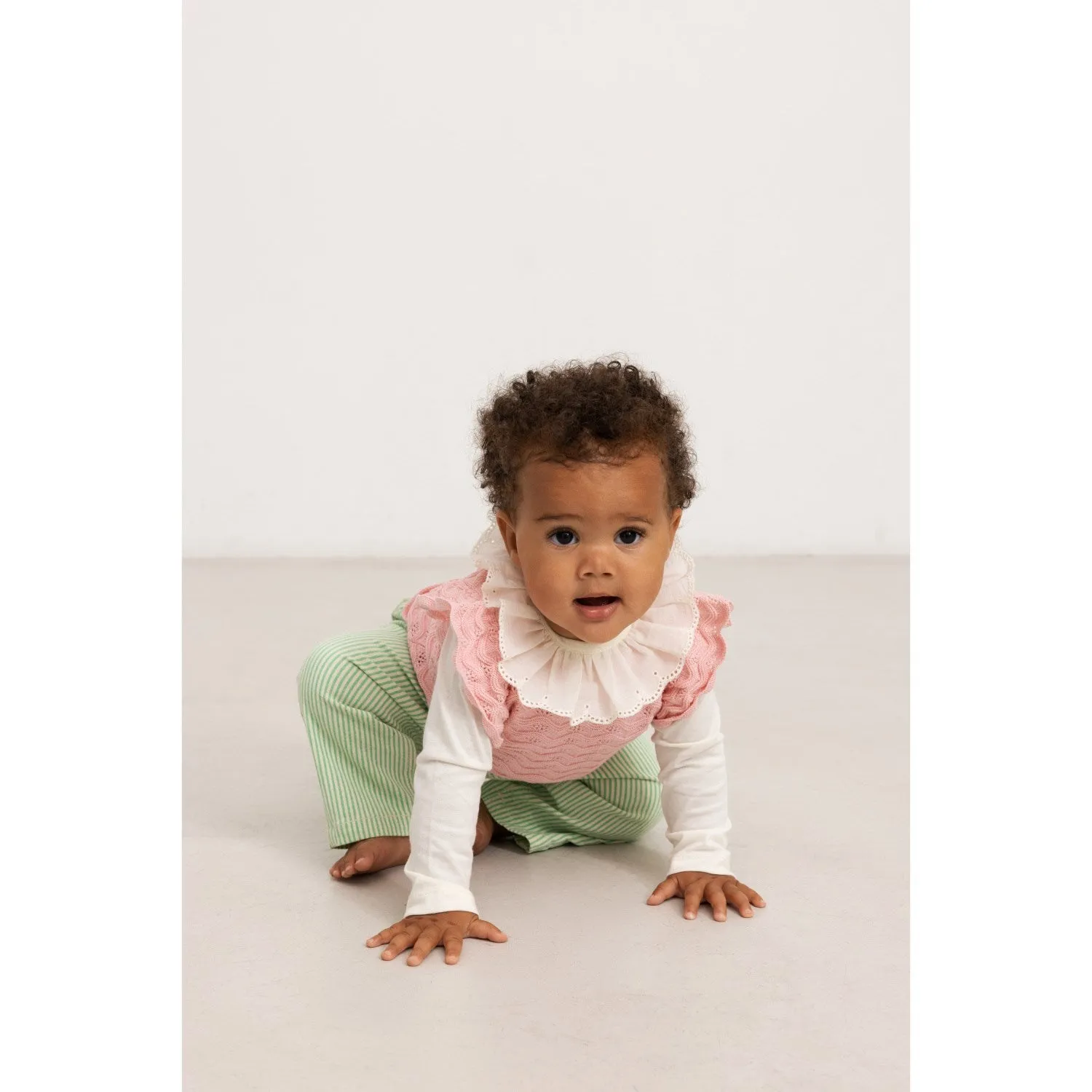MarMar Cotton Knit Lace Pink Poppet Tivio Knit Top