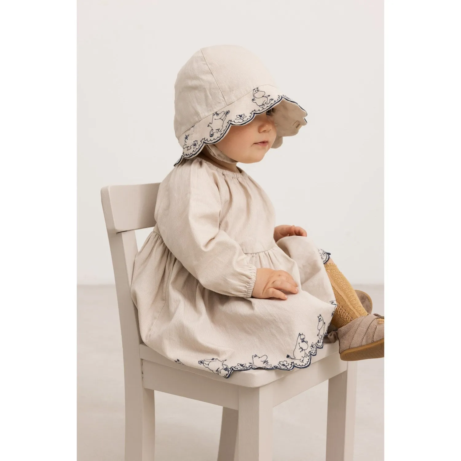 MarMar Cotton Texture Dancing Moomins Dawson B Dress