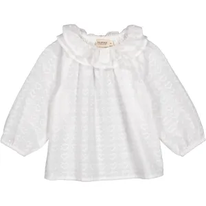 MarMar Dobby Hearts White Tonella Shirt