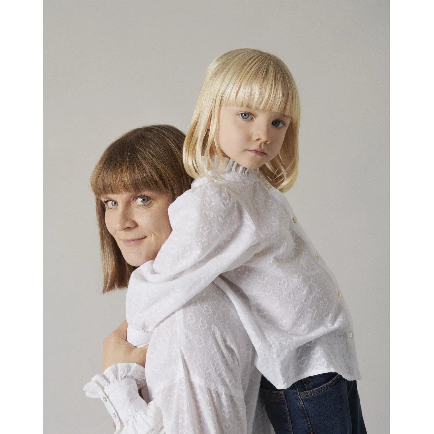 MarMar Dobby Hearts White Tribeca Shirt