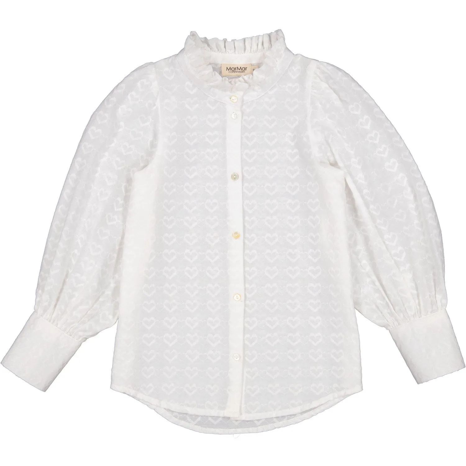 MarMar Dobby Hearts White Tribeca Shirt