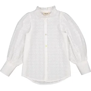 MarMar Dobby Hearts White Tribeca Shirt