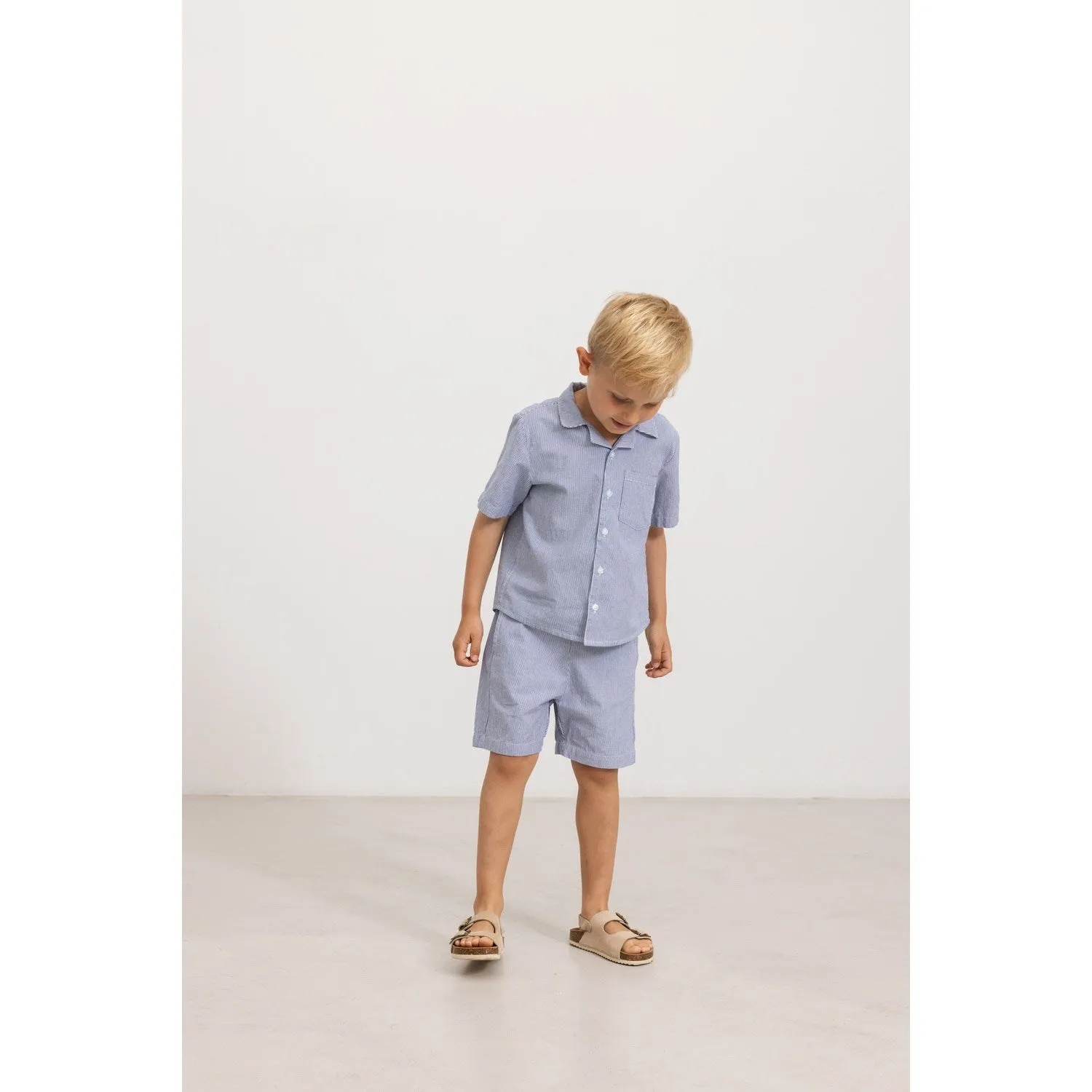 MarMar Fine Cotton Navy Stripe Tage Shirt