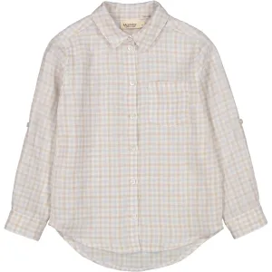 MarMar Fine Linen Summer Check Tommy Shirt