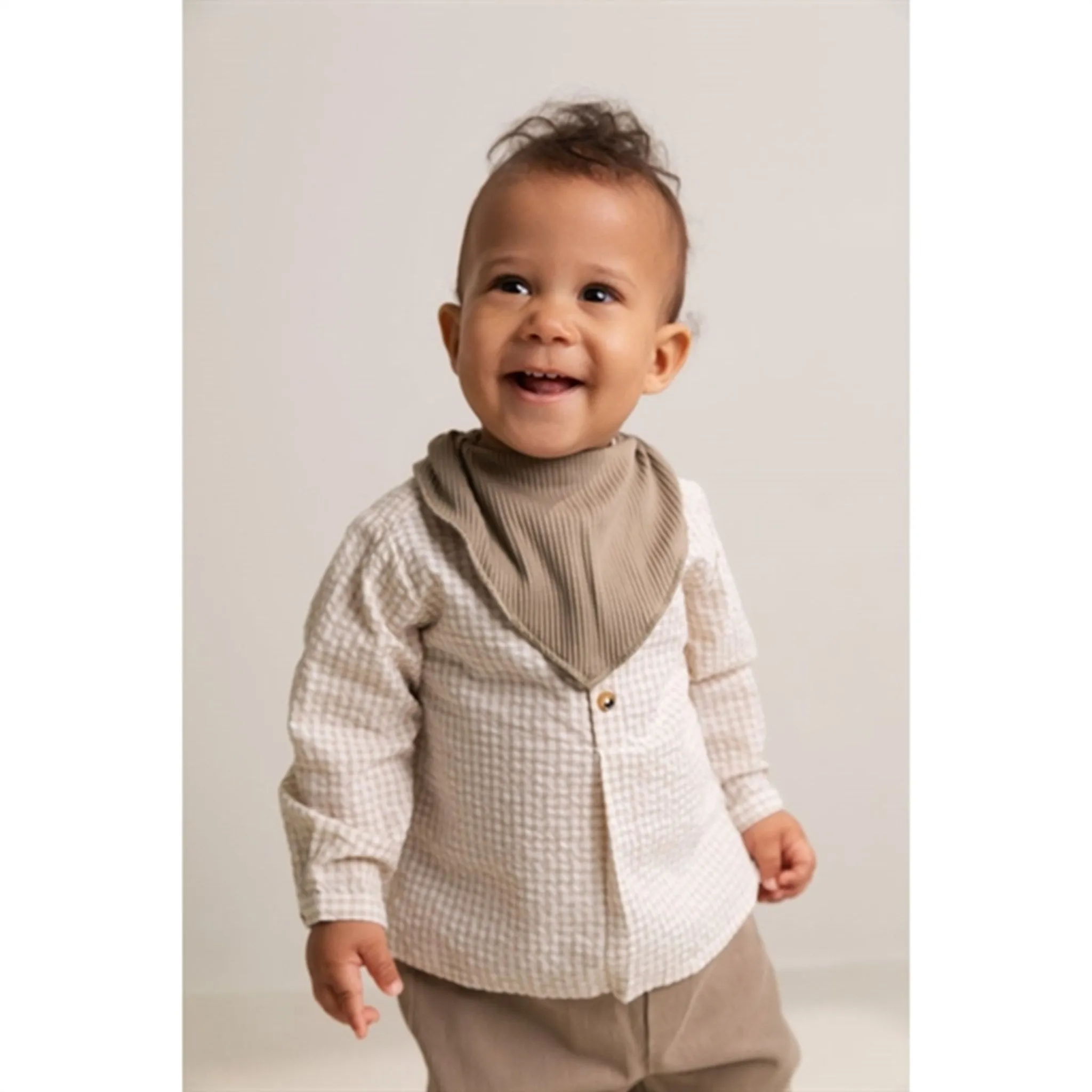 MarMar Grey Sand Gingham Totoro Shirt