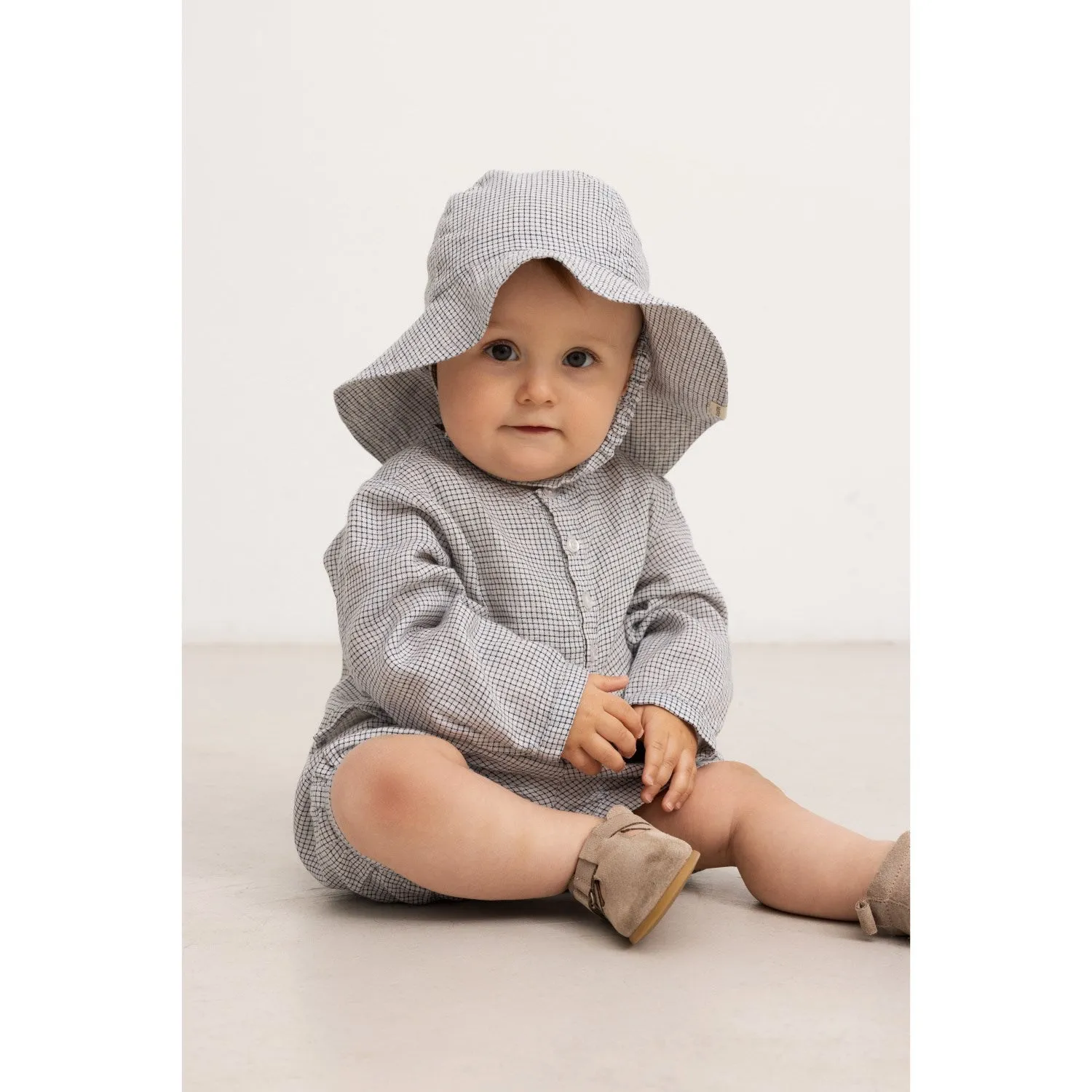 MarMar Linen Mini Check Totoro Shirt