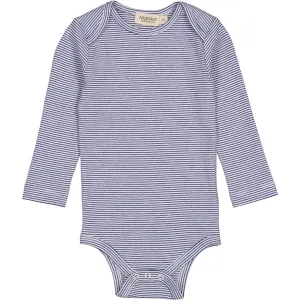MarMar Modal Fine Rib Blue Stripe Ben Body