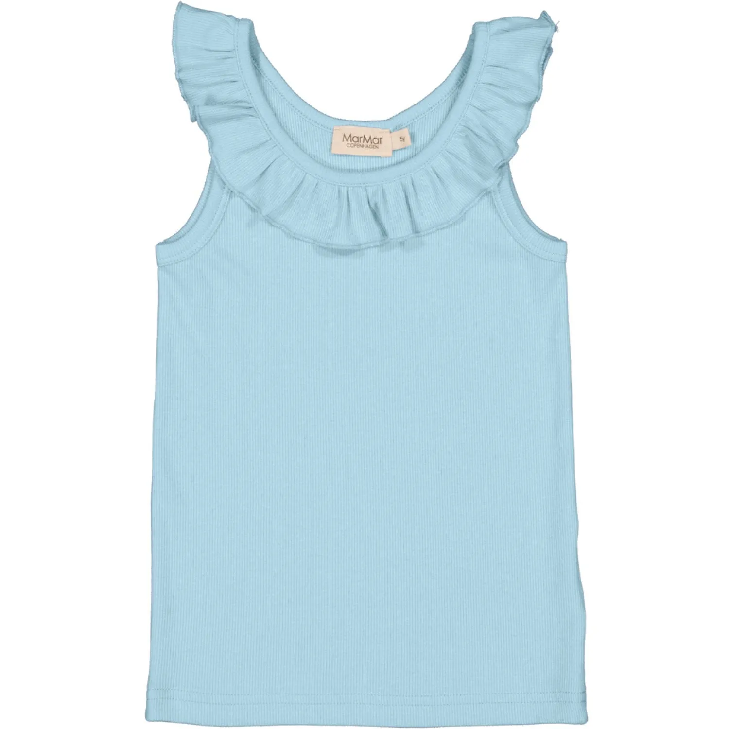 MarMar Modal Fine Rib Heavenly Blue Tamar Top