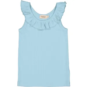 MarMar Modal Fine Rib Heavenly Blue Tamar Top