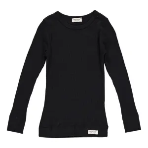 MarMar Modal Tee Plain LS Black