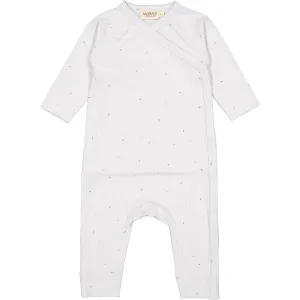 MarMar New Born Modal Smooth Print Sprinkle Blue Rulo Onesie