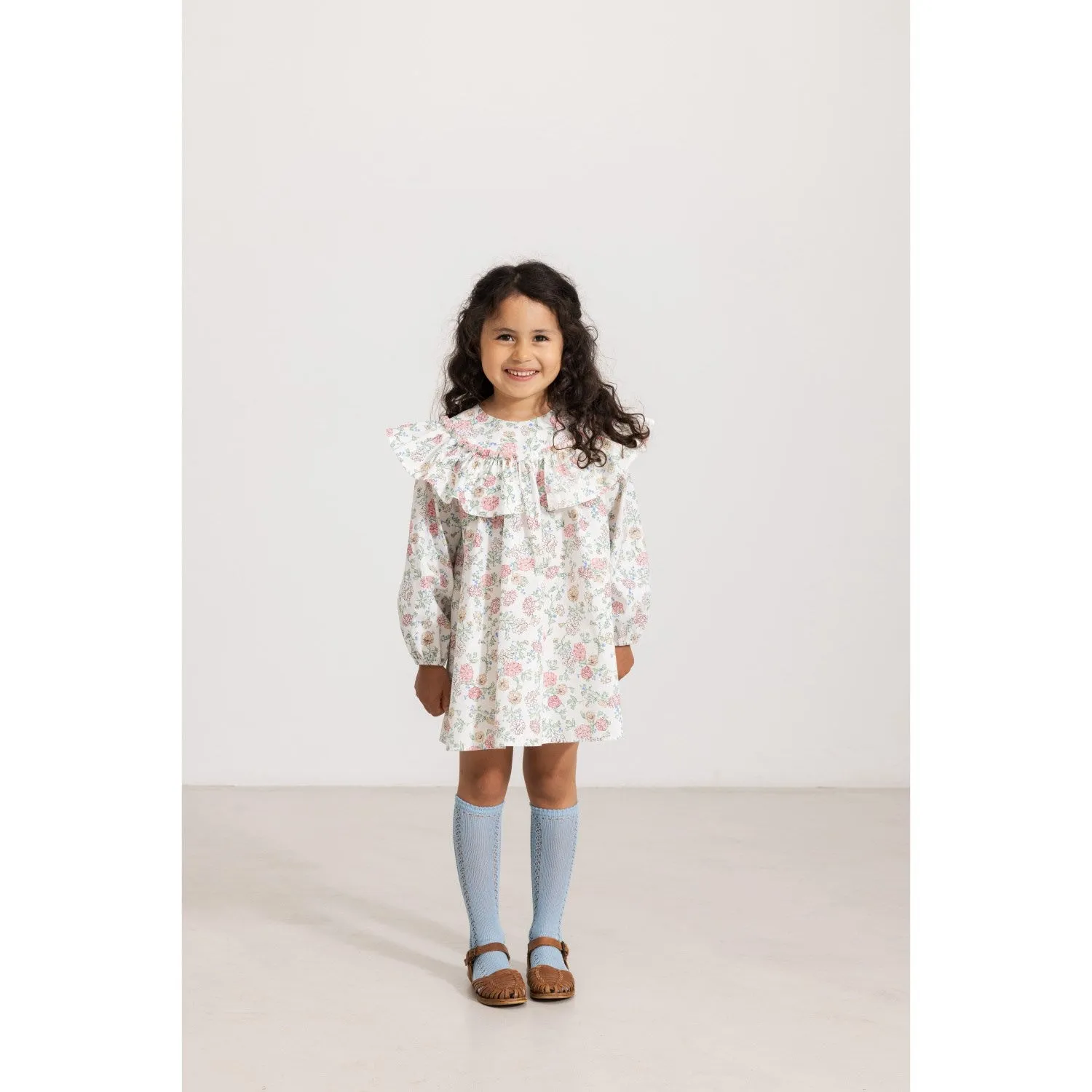 MarMar Poplin Summer Bloom Delsa LS Dress
