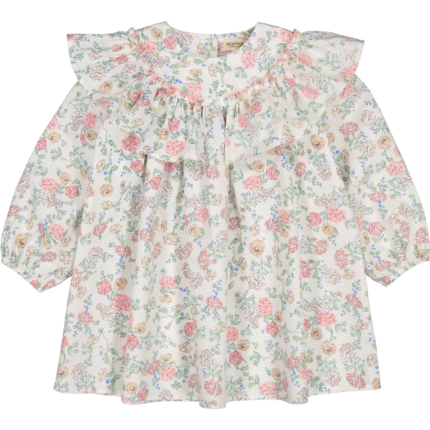 MarMar Poplin Summer Bloom Delsa LS Dress