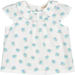 MarMar Poplin Summer Bouquet Talsa SS Top