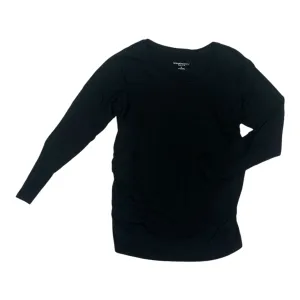 Mat Top Ls By Liz Lange Maternity In Black, Size:M