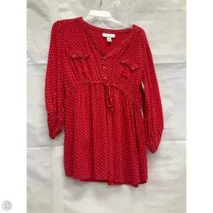 Maternity Top Long Sleeve By Motherhood, Size: L