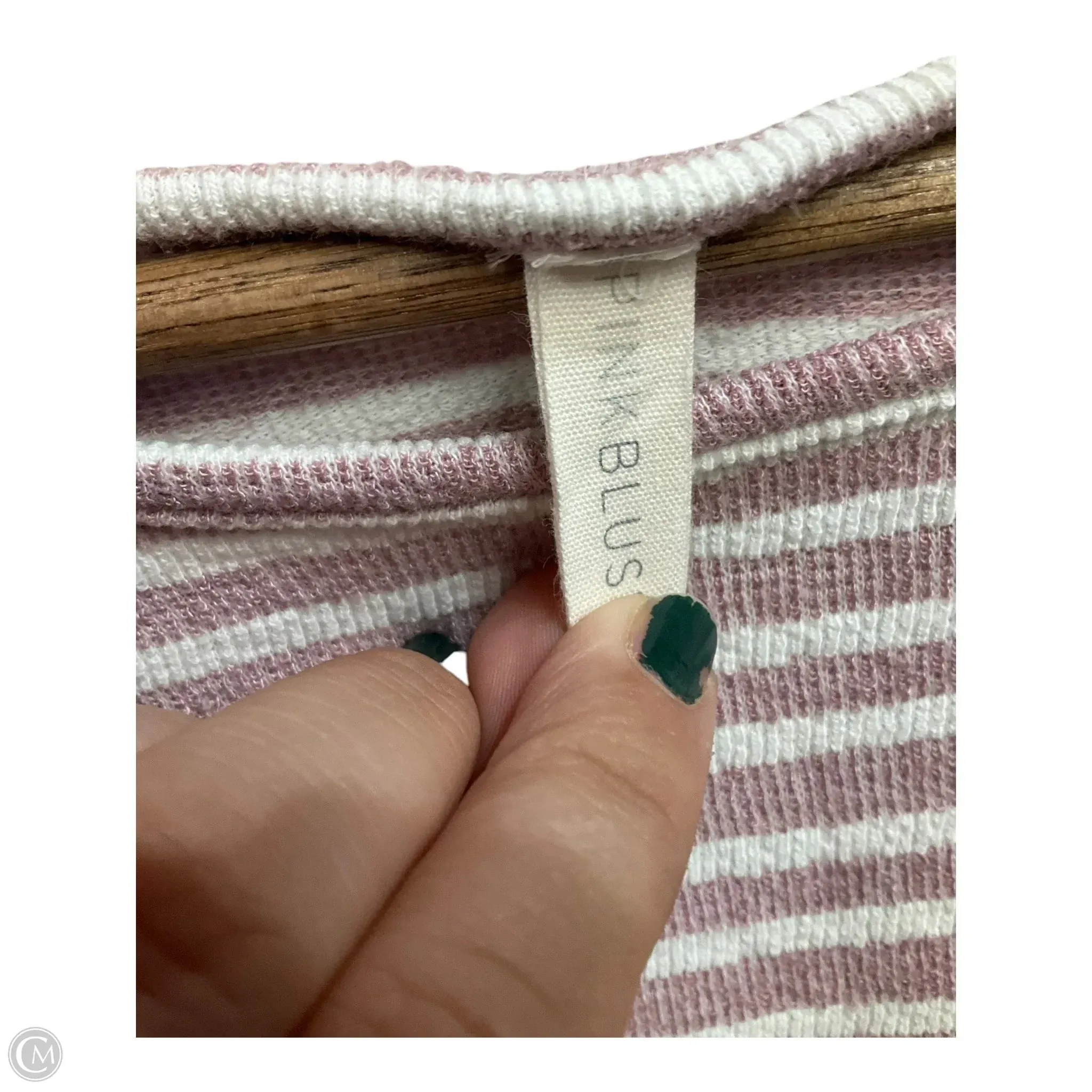 Maternity Top Long Sleeve By Pink Blush, Size: S