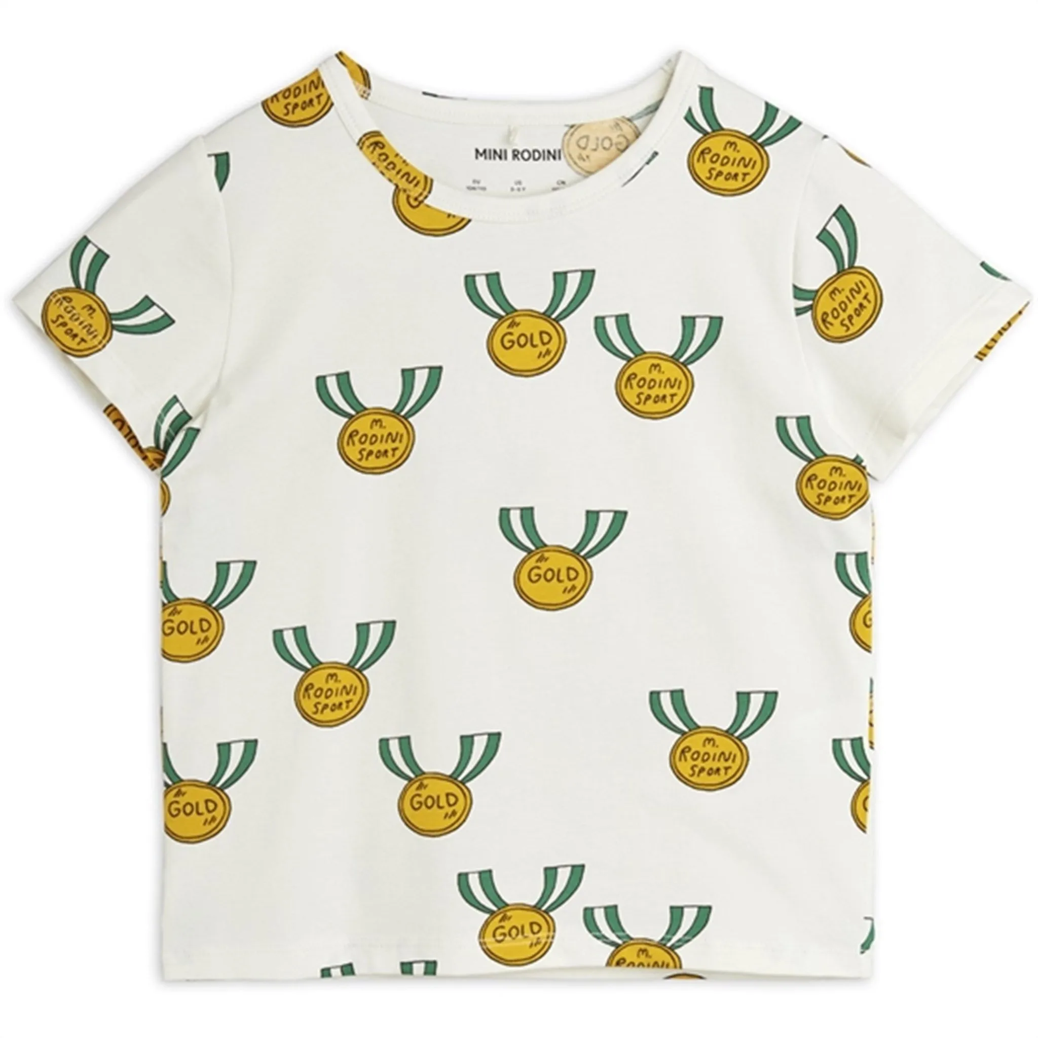 Mini Rodini Grey Medals Aop T-shirt