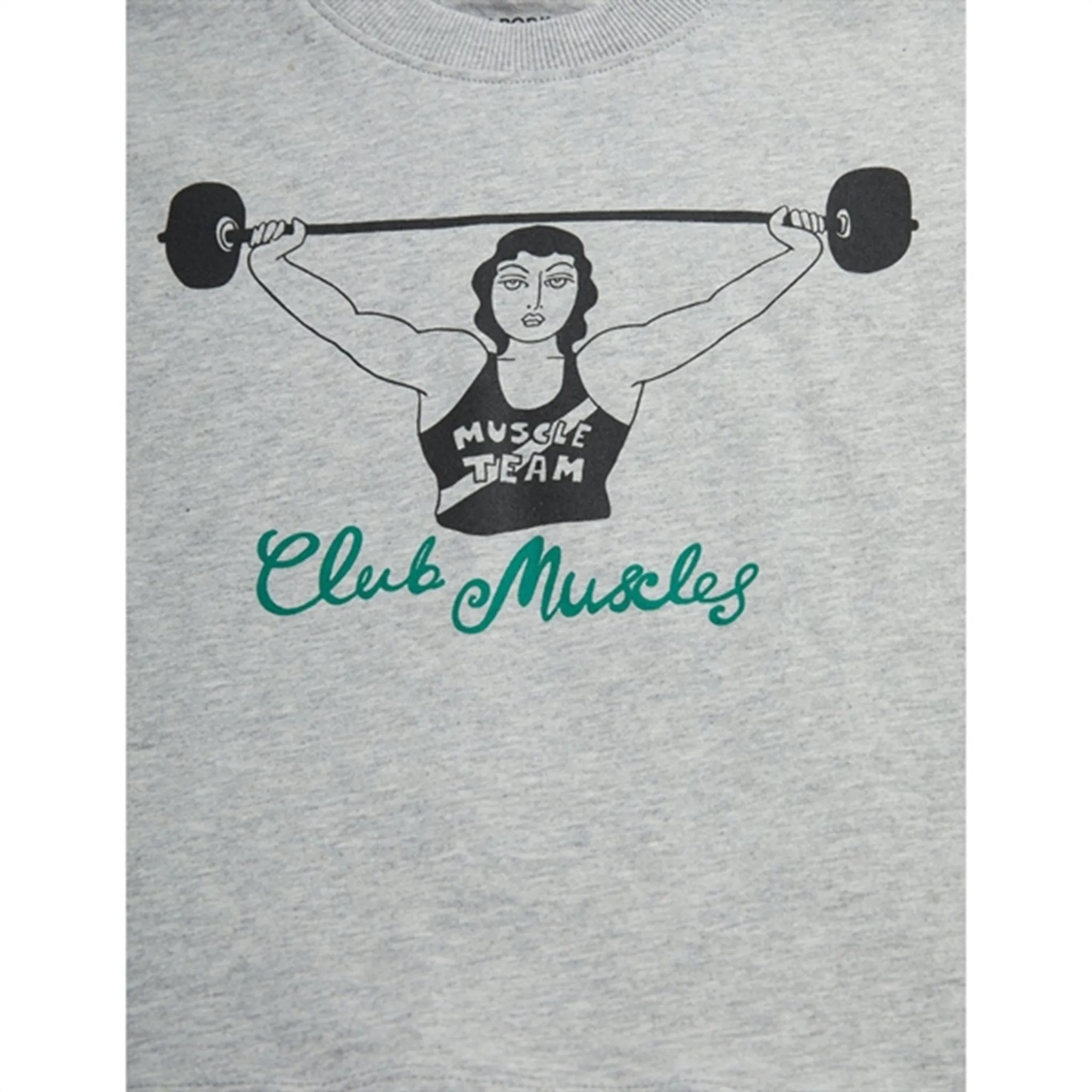 Mini Rodini Grey Melange Club Muscles Sp T-shirt