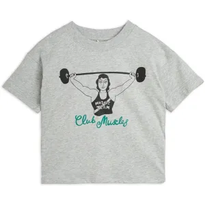 Mini Rodini Grey Melange Club Muscles Sp T-shirt