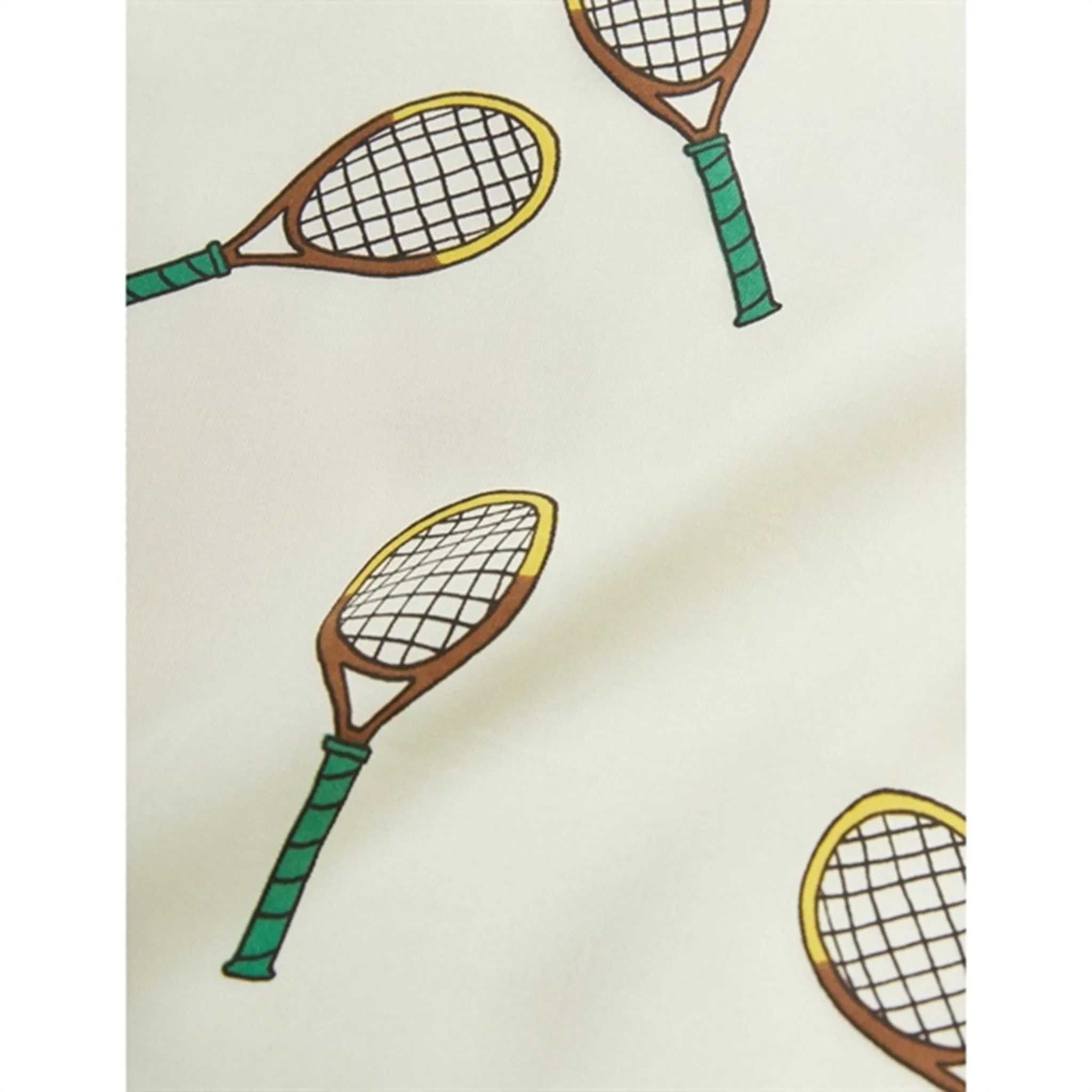 Mini Rodini Offwhite Tennis Aop Woven T-shirt