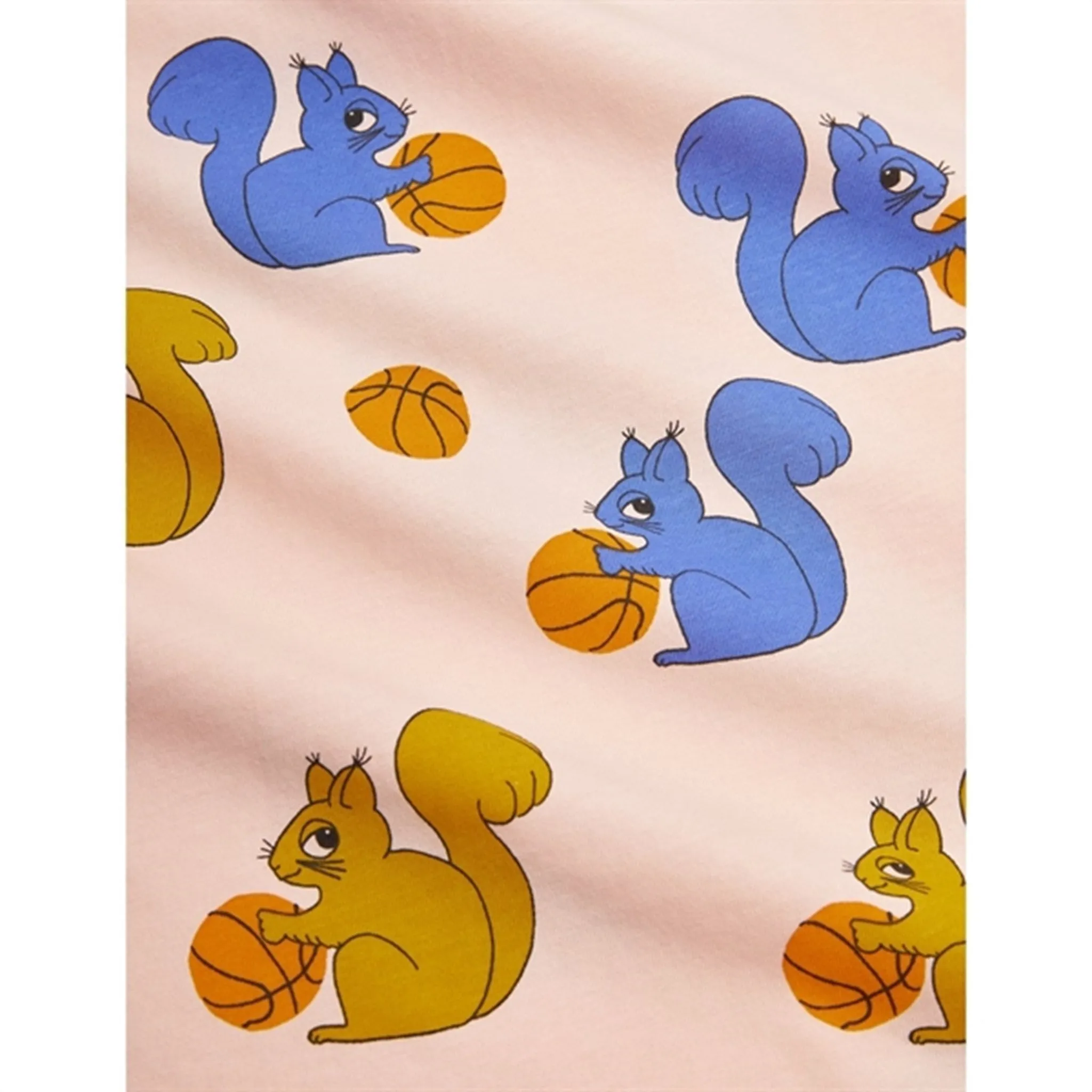 Mini Rodini Pink Squirrels Aop T-shirt Loose Fit