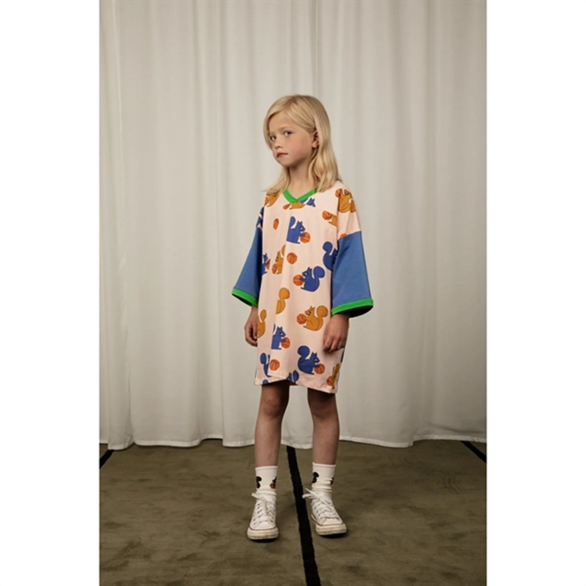 Mini Rodini Pink Squirrels Aop T-shirt Loose Fit