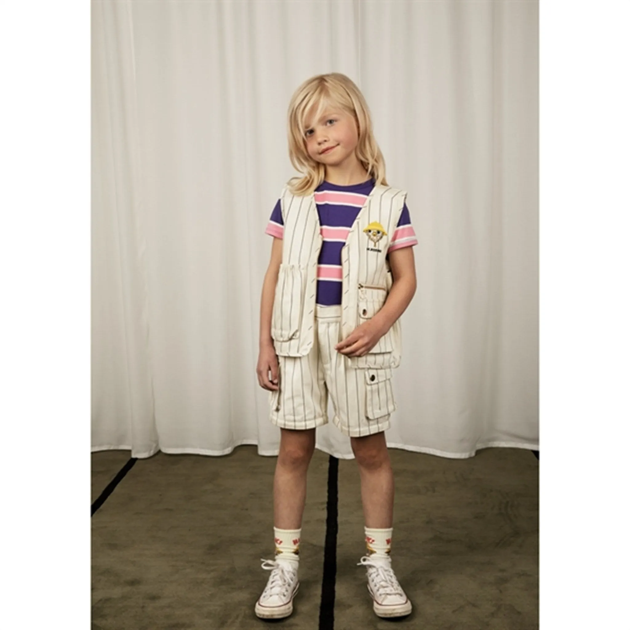 Mini Rodini Purple Stripe T-shirt