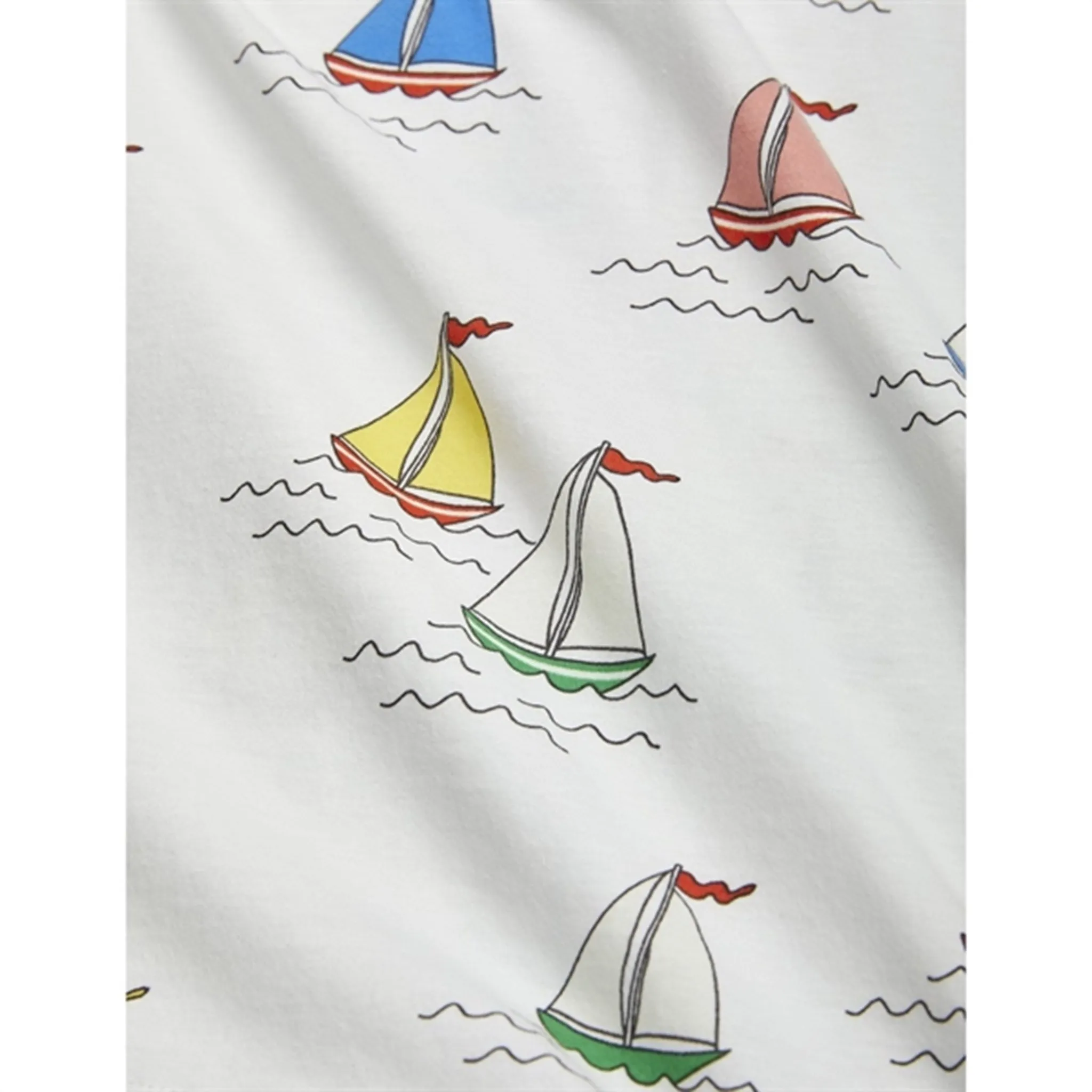 Mini Rodini Sailing Boats Aop Summersuit White