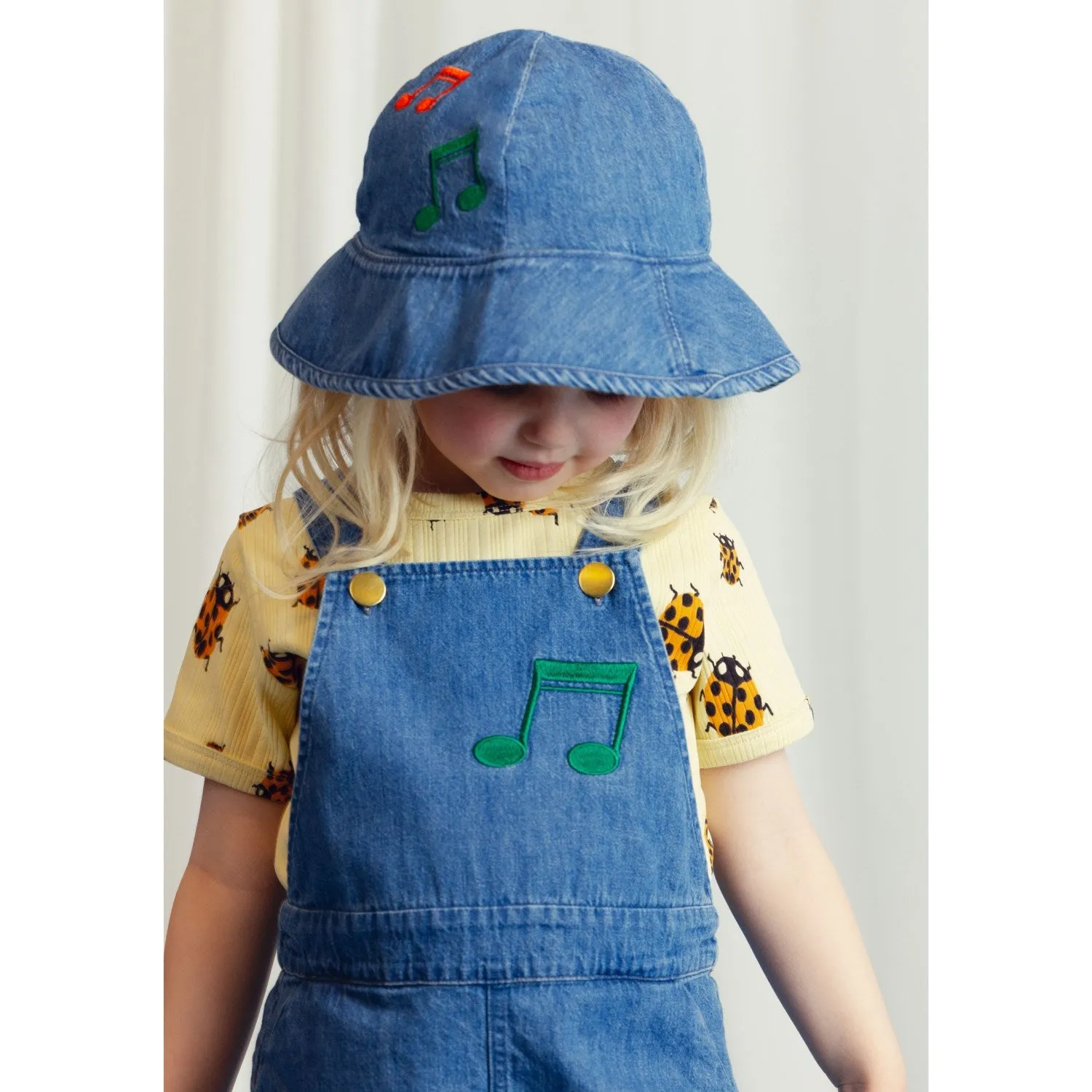 Mini Rodini Yellow Ladybugs AOP T-Shirt