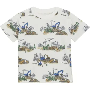 Minymo Marshmallow White T-Shirt AOP