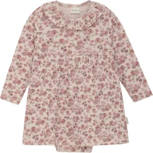 Minymo Peach Whip Dress AOP Rib