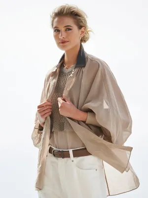 Monili Collar Organza Blouse