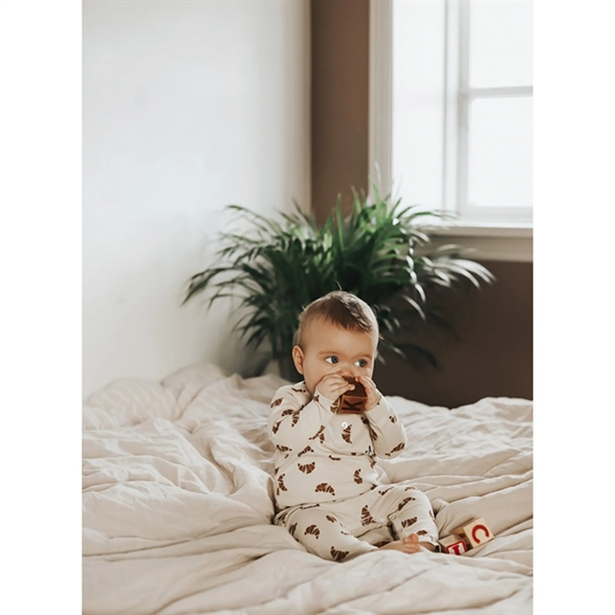 Monsieur Mini Croissant Onesie Suit