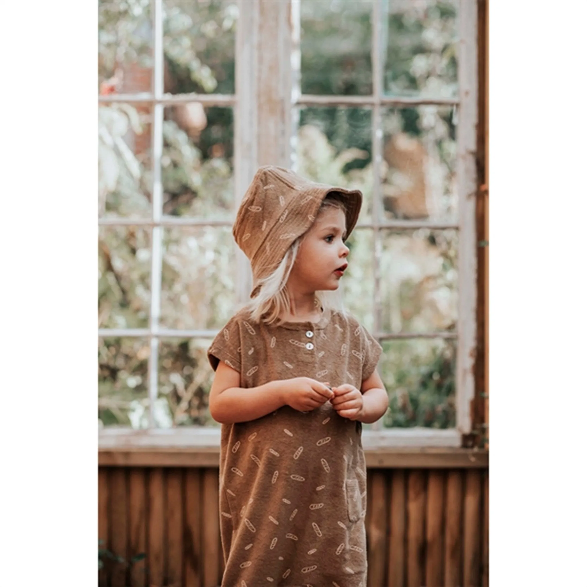 Monsieur Mini Terry Baguette Baggy Onesie Suit Bronze
