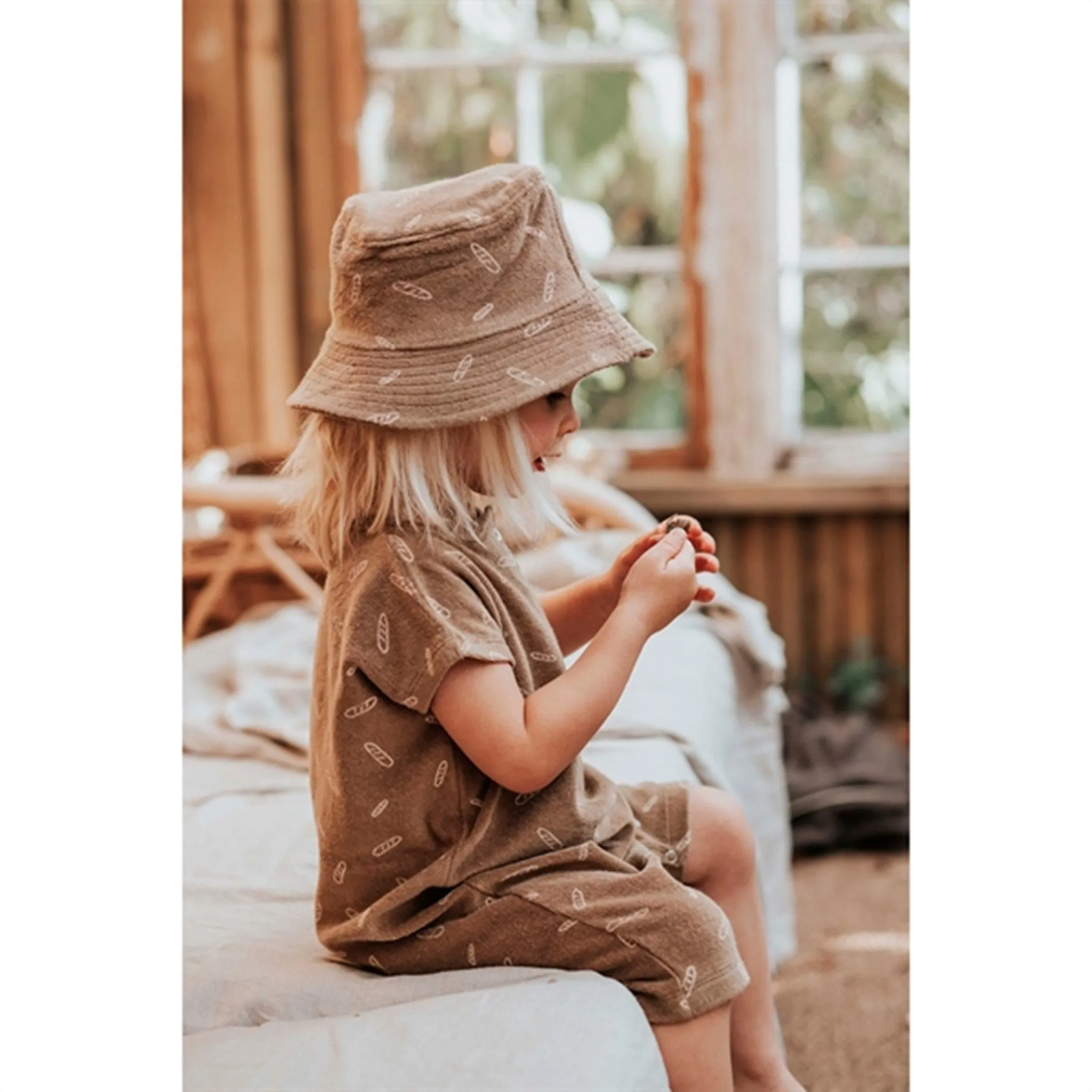 Monsieur Mini Terry Baguette Baggy Onesie Suit Bronze