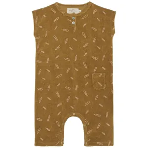 Monsieur Mini Terry Baguette Baggy Onesie Suit Bronze
