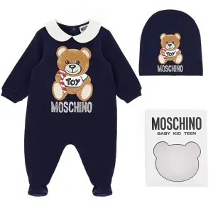 Moschino Navy Blue Onesie w/Hat