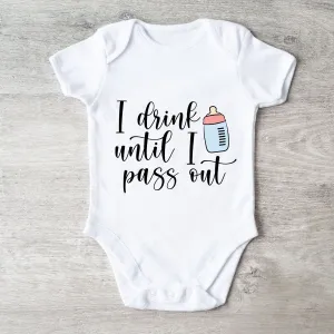 MRK Basics Funny Slogans White Baby Vest