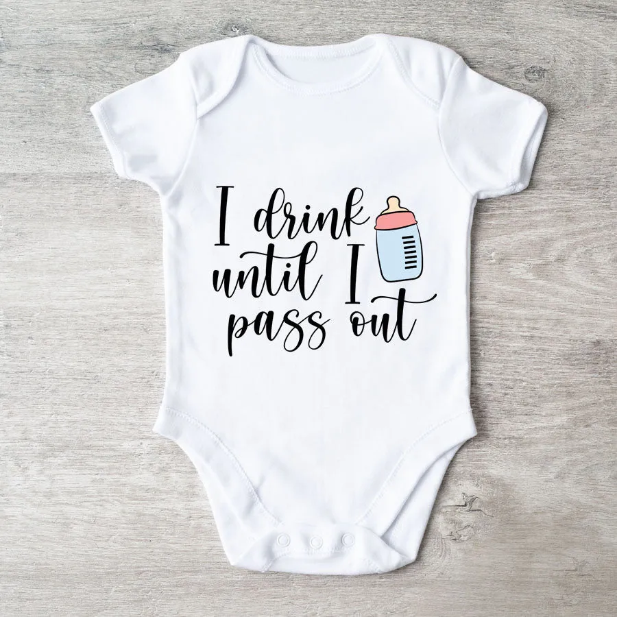 MRK Basics Funny Slogans White Baby Vest